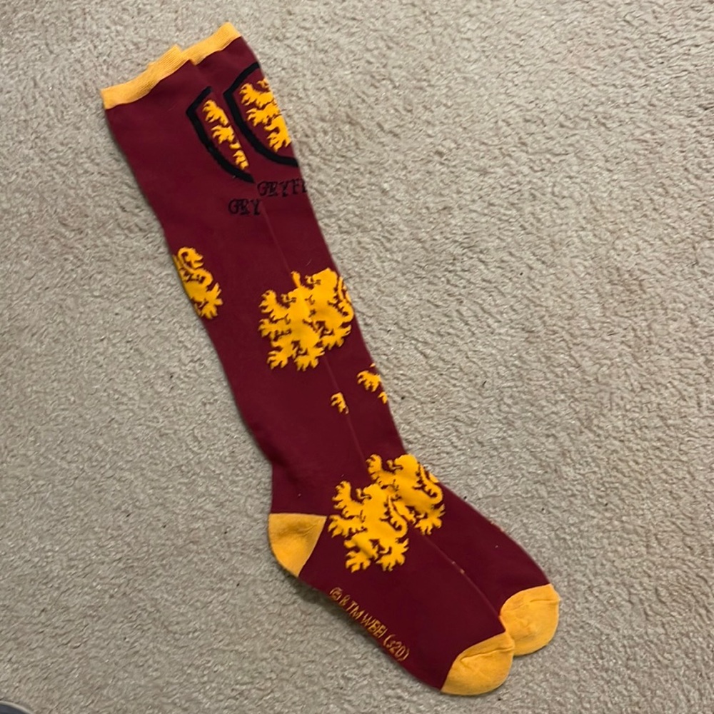 Gryffindor Knee High Socks